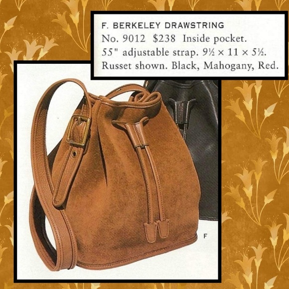 ❤️SOLD❤️Vintage Coach Russet Berkeley Drawstring 9012 - Picture 10 of 10